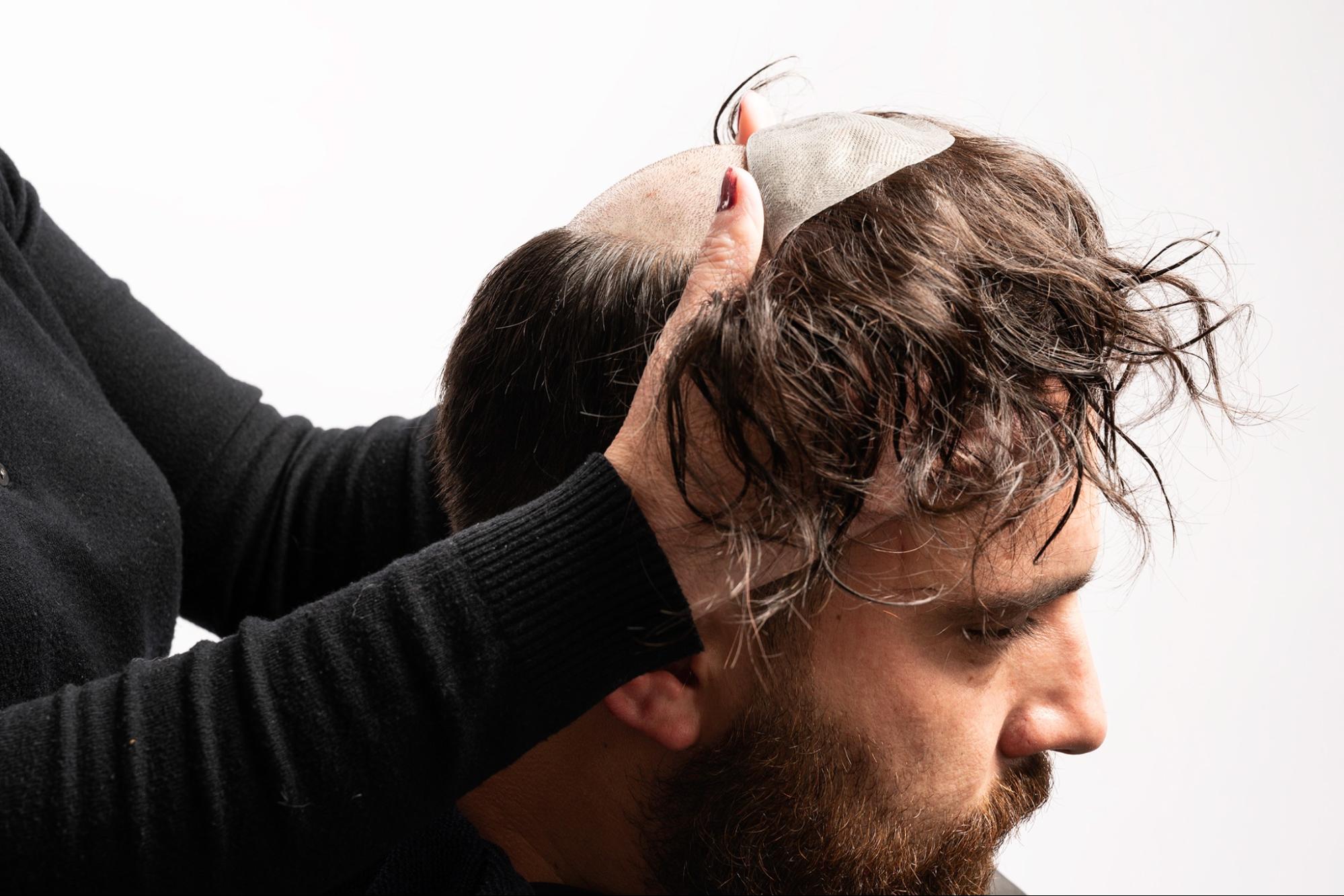 Apply hair system correctly