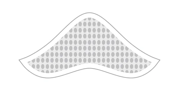 Hairskeen Frontskeen-a (2”x5”) male frontal hair system – product image